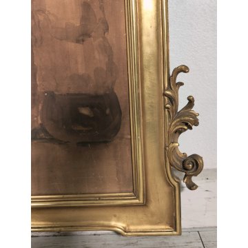 ANTICO QUADRO DIPINTO ACQUERELLO G. Lentini EPOCA 1937 NATURA MORTA vaso fiori