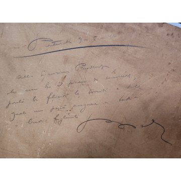 ANTICO QUADRO DIPINTO ACQUERELLO G. Lentini EPOCA 1937 NATURA MORTA vaso fiori