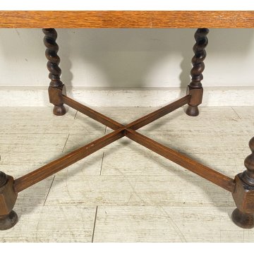 ANTICO TAVOLO PRANZO ALLUNGABILE A TIRO LEGNO 1800 LUIGI FILIPPO TABLE ROCCHETTO