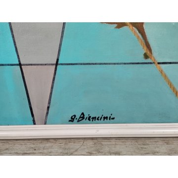 QUADRO ASTRATTO DESIGN Josuè Biancini ARONA Totale Eco Umanologia ACRILICO TELA