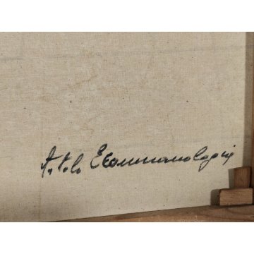 QUADRO ASTRATTO DESIGN Josuè Biancini ARONA Totale Eco Umanologia ACRILICO TELA