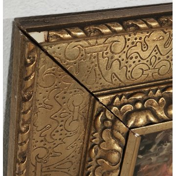 ANTICO QUADRO DIPINTO P. Guidi OLIO TAVOLA epoca XX sec PAESAGGIO Piazza Mercato