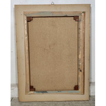 ANTICO QUADRO DIPINTO F. Pecoraro OLIO TELA RITRATTO UOMO BAULE epoca 900 CIRCO