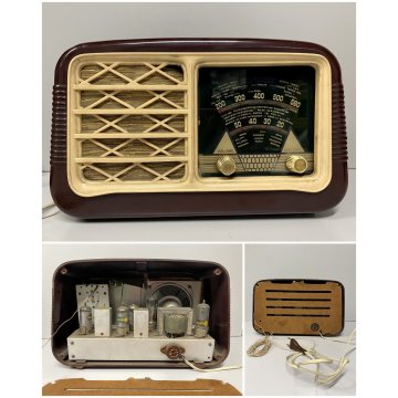 RADIO A VALVOLE VINTAGE SINTOLVOX  Milano BACHELITE NON FUNZIONA ANNI '50