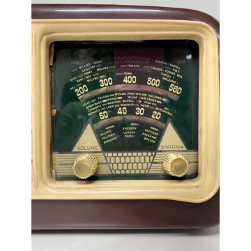 RADIO A VALVOLE VINTAGE SINTOLVOX  Milano BACHELITE NON FUNZIONA ANNI '50