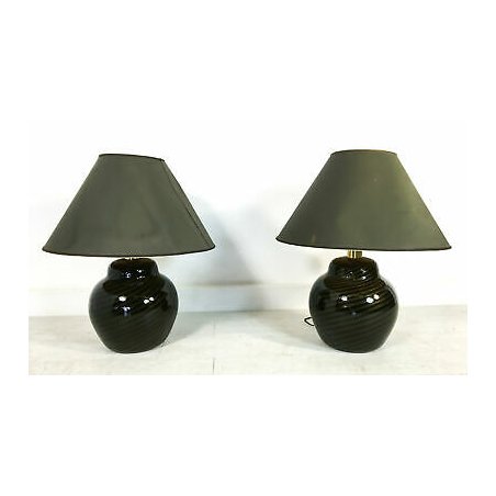 COPPIA LAMPADA DESIGN STUDIO PAF MILANO VINTAGE ABAT JOUR 1970 ITALIA VETRO