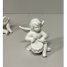 set 4 ANGELI MUSICANTI ROSENTHAL bisquit bianco opaco porcellana PUTTI SUONATORI