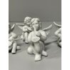 set 4 ANGELI MUSICANTI ROSENTHAL bisquit bianco opaco porcellana PUTTI SUONATORI
