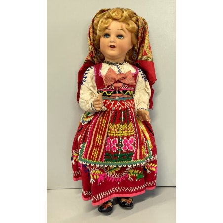 grande ANTICA BAMBOLA COSTUME folclore PORTOGALLO h 50 cm FOLK DOLL Poupé