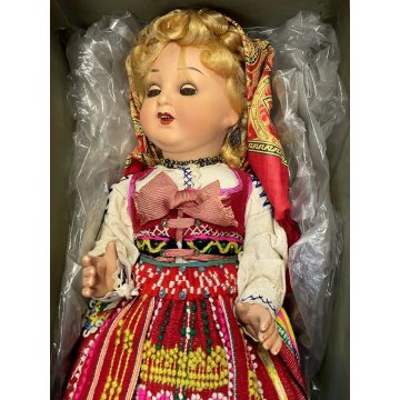 grande ANTICA BAMBOLA COSTUME folclore PORTOGALLO h 50 cm FOLK DOLL Poupé