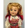grande ANTICA BAMBOLA COSTUME folclore PORTOGALLO h 50 cm FOLK DOLL Poupé