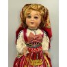 grande ANTICA BAMBOLA COSTUME folclore PORTOGALLO h 50 cm FOLK DOLL Poupé