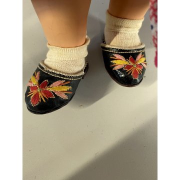 grande ANTICA BAMBOLA COSTUME folclore PORTOGALLO h 50 cm FOLK DOLL Poupé