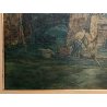 ANTICO QUADRO DIPINTO Rodolfo Paoletti 800 PAESAGGIO LAGUNA Venezia GONDOLA