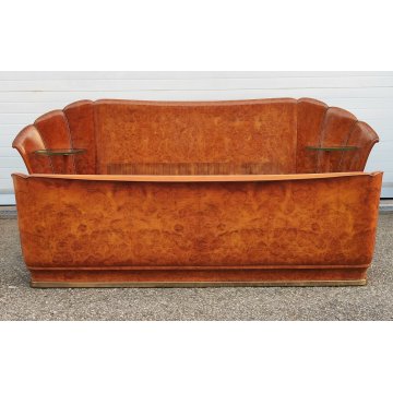 ANTICO LETTO MATRIONIALE Art Déco RADICA 1950 DESIGN Osvaldo Borsani 2 COMODINI