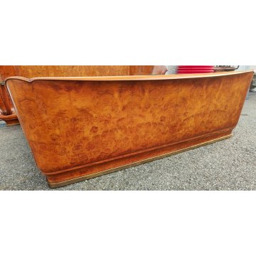 ANTICO LETTO MATRIONIALE Art Déco RADICA 1950 DESIGN Osvaldo Borsani 2 COMODINI