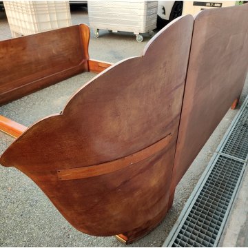 ANTICO LETTO MATRIONIALE Art Déco RADICA 1950 DESIGN Osvaldo Borsani 2 COMODINI