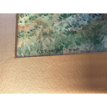 COPPIA Antico Quadro DIPINTO ACQUERELLO G. D. Rowlandson 1800 Caccia alla Volpe