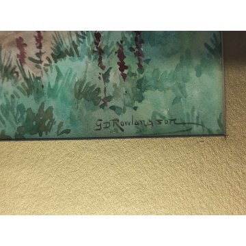 COPPIA Antico Quadro DIPINTO ACQUERELLO G. D. Rowlandson 1800 Caccia alla Volpe