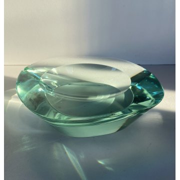 SVUOTA TASCHE BOWL CRISTALLO MOLATO FONTANA ARTE FIRMATA 'FX' 1950's