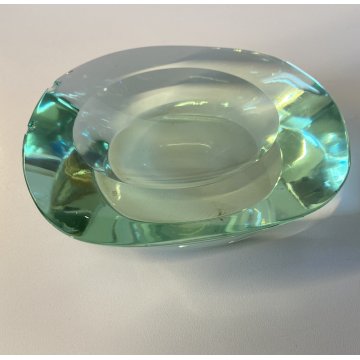 SVUOTA TASCHE BOWL CRISTALLO MOLATO FONTANA ARTE FIRMATA 'FX' 1950's