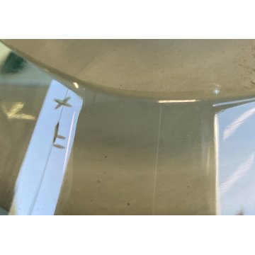 SVUOTA TASCHE BOWL CRISTALLO MOLATO FONTANA ARTE FIRMATA 'FX' 1950's