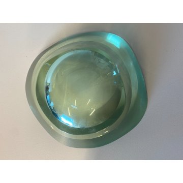 SVUOTA TASCHE BOWL CRISTALLO MOLATO FONTANA ARTE FIRMATA 'FX' 1950's