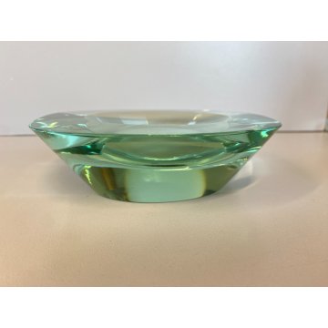 SVUOTA TASCHE BOWL CRISTALLO MOLATO FONTANA ARTE FIRMATA 'FX' 1950's