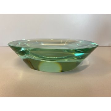 SVUOTA TASCHE BOWL CRISTALLO MOLATO FONTANA ARTE FIRMATA 'FX' 1950's