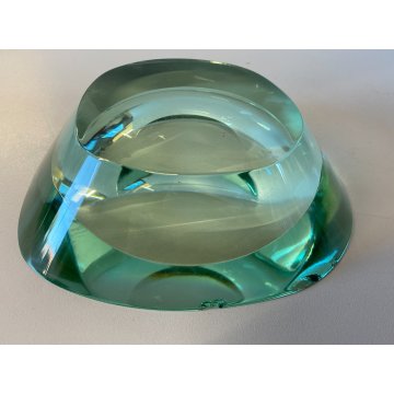 SVUOTA TASCHE BOWL CRISTALLO MOLATO FONTANA ARTE FIRMATA 'FX' 1950's