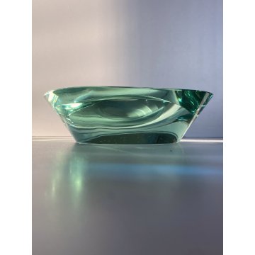 SVUOTA TASCHE BOWL CRISTALLO MOLATO FONTANA ARTE FIRMATA 'FX' 1950's