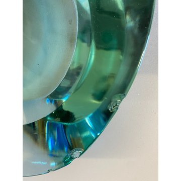 SVUOTA TASCHE BOWL CRISTALLO MOLATO FONTANA ARTE FIRMATA 'FX' 1950's