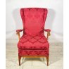 POLTRONA DESIGN Paolo Buffa PER Frama ANNI 50 LEGNO TESSUTO ARMCHAIR ITALY