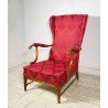 POLTRONA DESIGN Paolo Buffa PER Frama ANNI 50 LEGNO TESSUTO ARMCHAIR ITALY