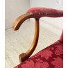POLTRONA DESIGN Paolo Buffa PER Frama ANNI 50 LEGNO TESSUTO ARMCHAIR ITALY