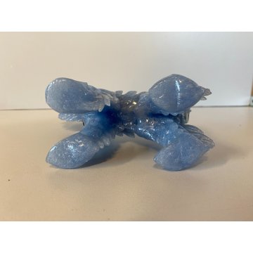 STATUETTA VETRO MURANO Barovier SCOTTISH TERRIER PULEGOSO IRIDESCENTE 15cm/h '40