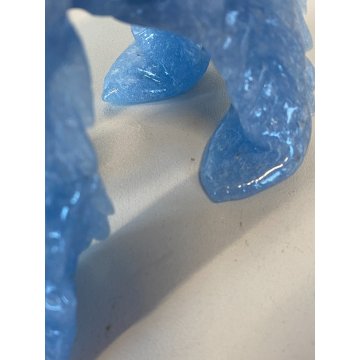 STATUETTA VETRO MURANO Barovier SCOTTISH TERRIER PULEGOSO IRIDESCENTE 15cm/h '40