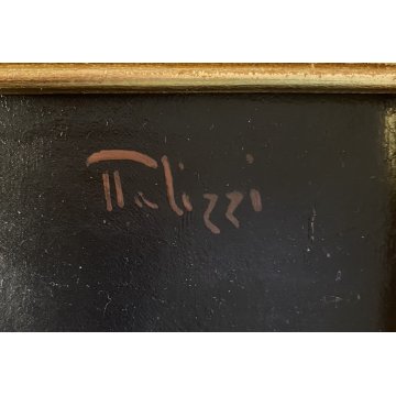 ANTICO QUADRO DIPINTO Filippo Palizzi RITRATTO GIOVANE DONNA LEGGE NAPOLI '800