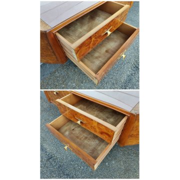 ANTICA CASSETTIERA MOBILE SPECCHIERA Art Déco RADICA 1950 DESIGN Osvaldo Borsani