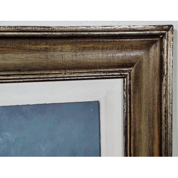 ANTICO QUADRO DIPINTO Alfredo D'Angelo 1976 PAESAGGIO Mazzorbo LAGUNA Venezia