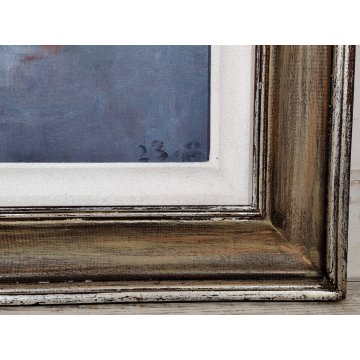 ANTICO QUADRO DIPINTO Alfredo D'Angelo 1976 PAESAGGIO Mazzorbo LAGUNA Venezia