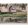 ANTICO QUADRO DIPINTO Adriano Sicbaldi 1963 PAESAGGIO Castello Amboise FRANCIA