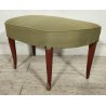 ANTICO SET SALOTTO Verde Oliva 2 POLTRONE CONCHIGLIA + POUF epoca 900 legno SALA