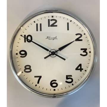 RARO OROLOGIO da PARETE INDUSTRIALE Elettromeccanico Kienzle ø 32cm NON FUNZIONA