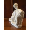 SCULTURA PORCELLANA BISCUIT Bredow PER Rosenthal FIGURA NUDO RECLINATO ART DECO