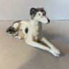 STATUINA VINTAGE FIGURA PORCELLANA CANE LEVRIERO Borzoi DOG FIGURE '900