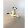 STATUINA VINTAGE FIGURA PORCELLANA CANE LEVRIERO Borzoi DOG FIGURE '900