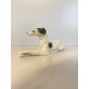 STATUINA VINTAGE FIGURA PORCELLANA CANE LEVRIERO Borzoi DOG FIGURE '900