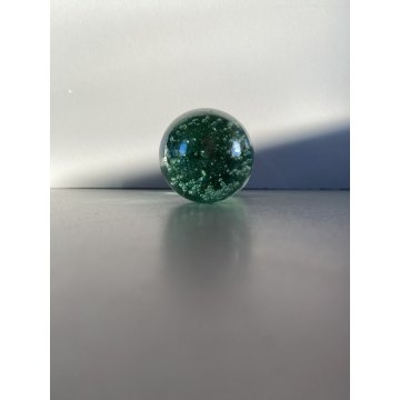 BOWL con PESTELLO VETRO MURANO Barovier&Toso CANGIANTE COSTOLATO VERDE ACQUA '40