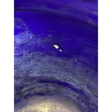 GRANDE VASO CERAMICA Revelli SCI LAVENO CHACHEPOT VINTAGE BLU COBALTO ø34cm '900